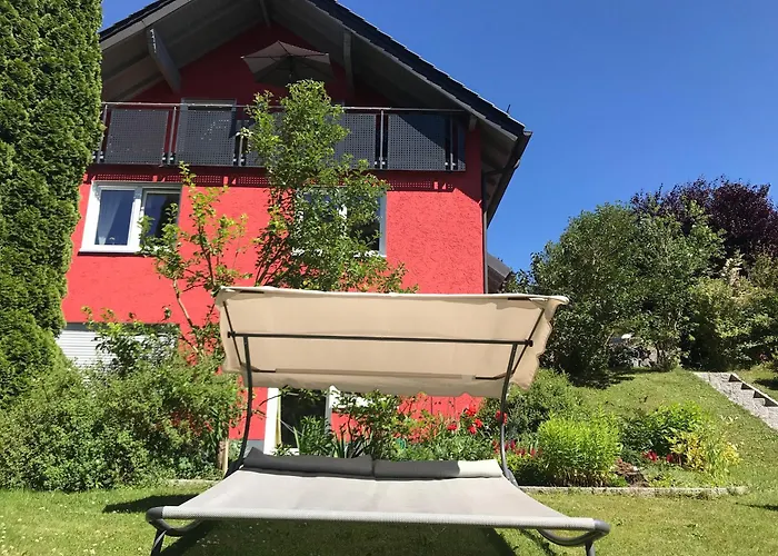 Am Goldberg Mit Ueberdachter Loggia 아파트 Schauenstein
